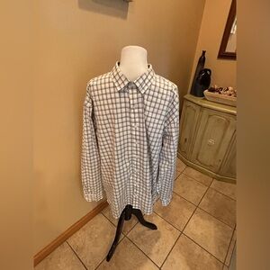 Van Heusen Never Tuck Big & Talk Men’s Buttoned Long Sleeve Shirt 2XL 19-19 1/2